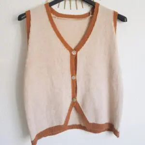 Chaleco punto camel