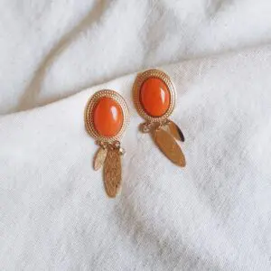 Pendientes orange