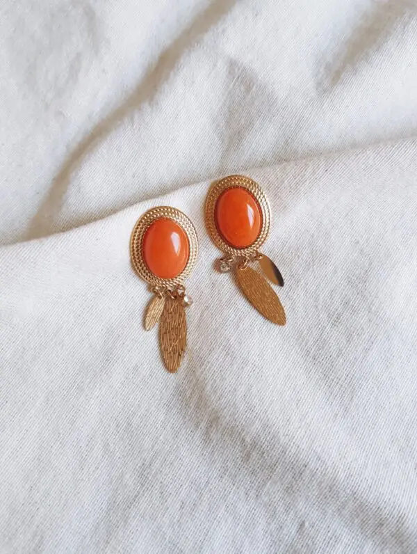 Pendientes orange