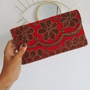 Bolso flower red