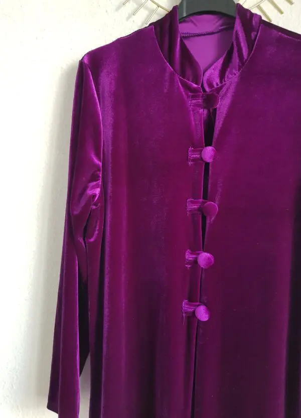 Kimono terciopelo morado - Imagen 2