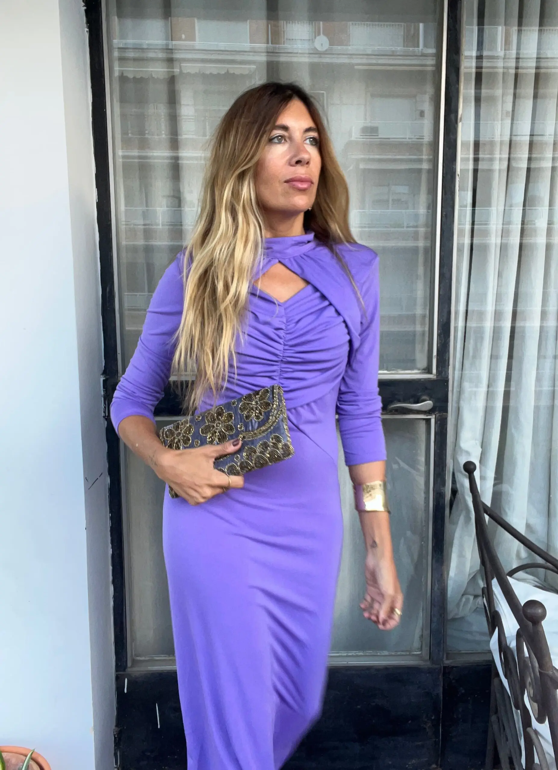 Vestido florencia lila