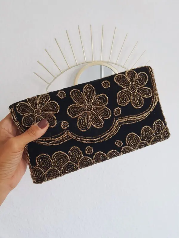 Bolso Flower Black