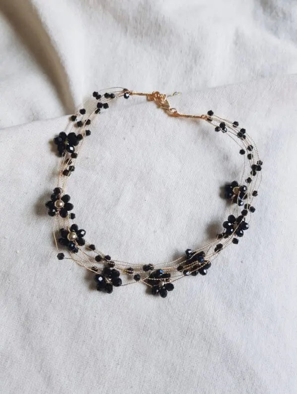 Choker Flower black
