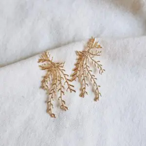 Pendientes Borgoña Golden