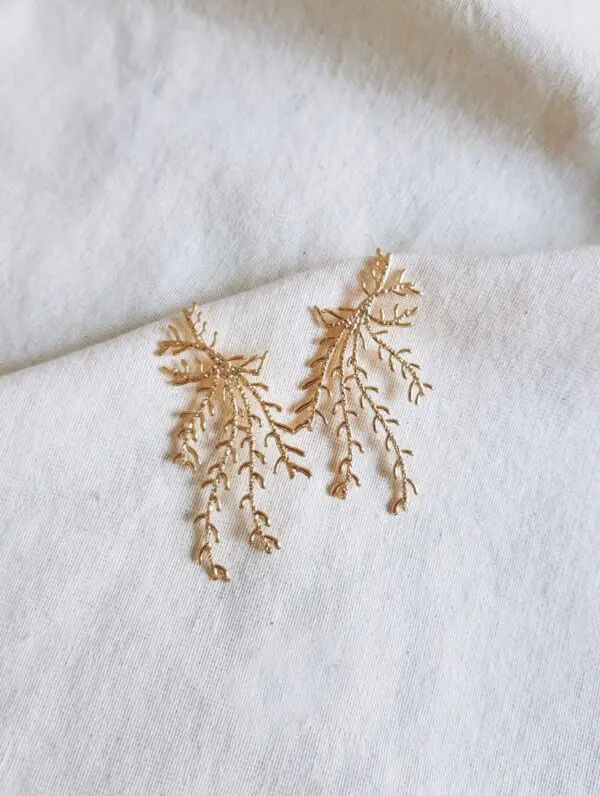 Pendientes Borgoña Golden