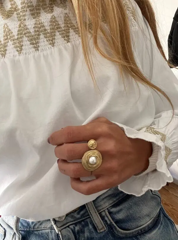 Anillo Perla gold - Imagen 2
