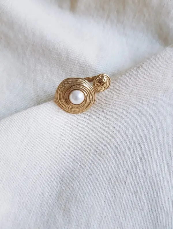 Anillo Perla gold