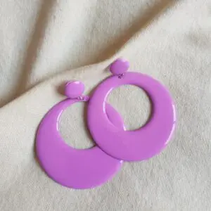 Aros flamenca lila