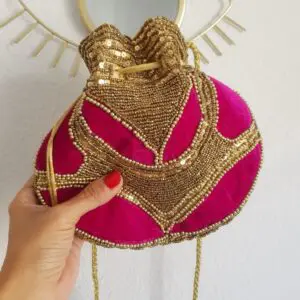 Bolso saquito Cingara Fresa