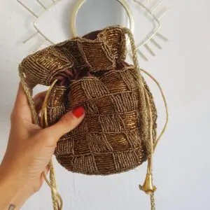 Bolso saquito Africa marrón