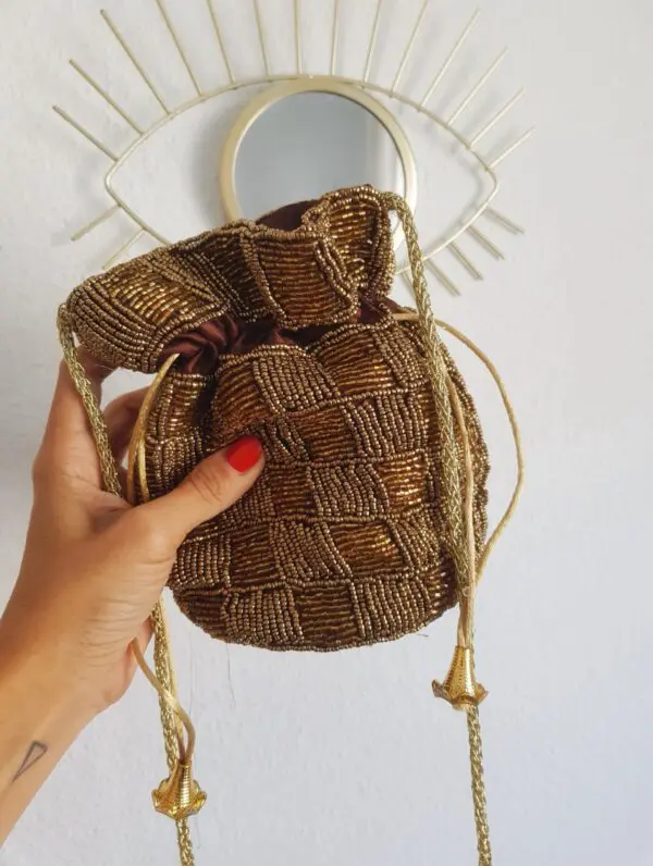 Bolso saquito Africa marrón