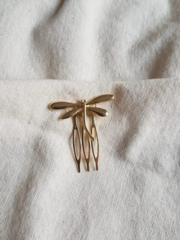 Peinecillo Libelula gold mini