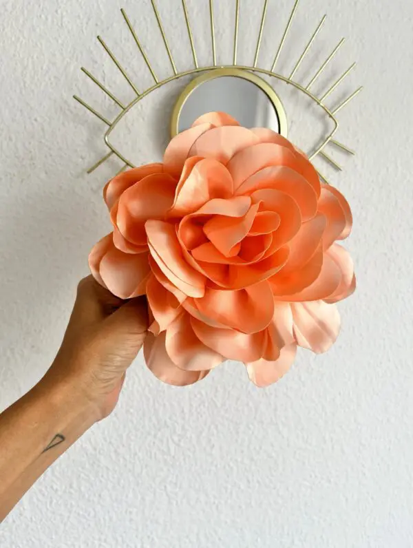 Pinza/Broche Flor Salmón