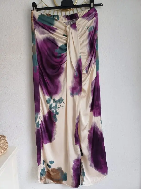 Falda tie dye purple
