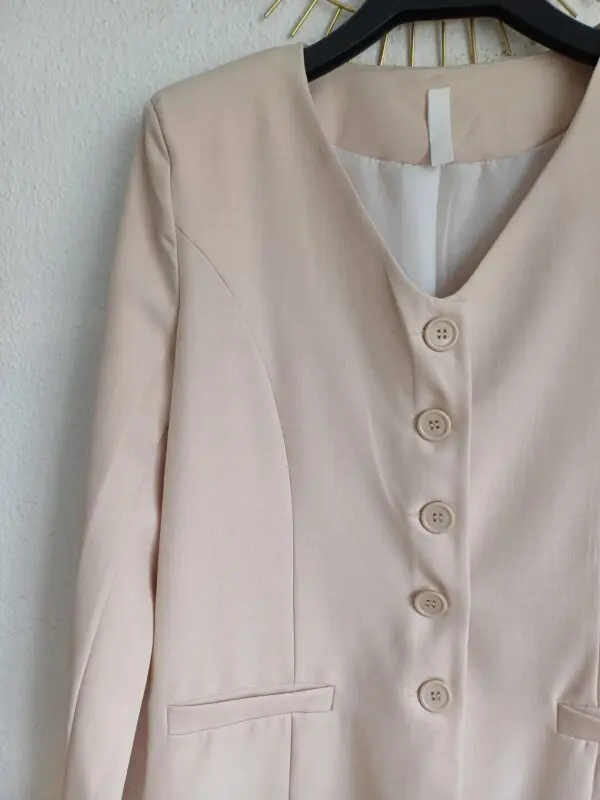 Chaqueta gala beige - Imagen 2