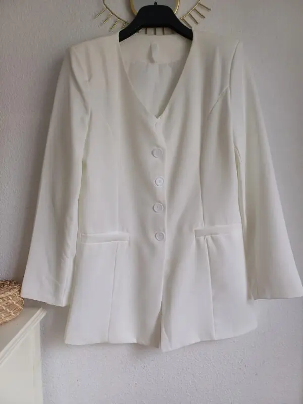 Chaqueta gala blanca