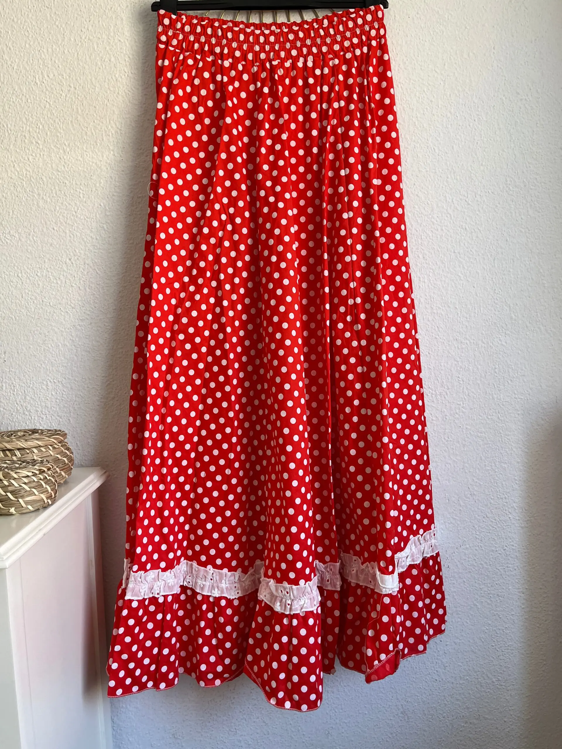 Falda lunares roja - Imagen 5