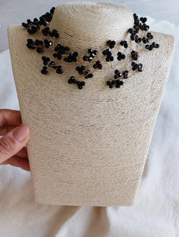 Choker glam negro