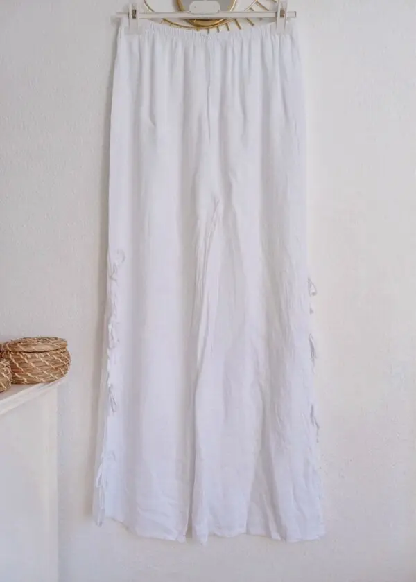 Pantalón Nudos Blanco