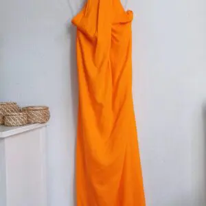 Vestido lino Sun naranja