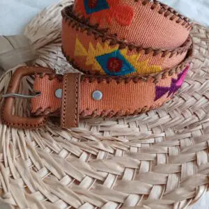 Cinturón azteca salmón