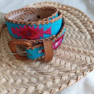 Cinturón azteca turquesa