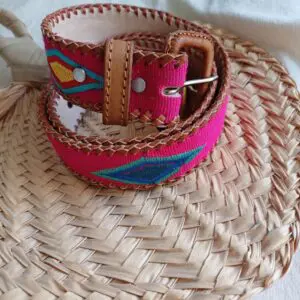 Cinturón azteca fucsia