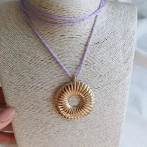Collar caracola Circle lila