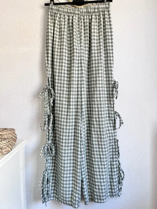 Pantalón Vichy verde
