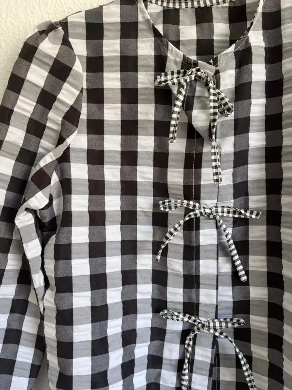 Chaqueta Vichy Negra - Imagen 2