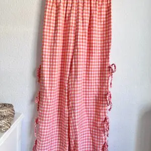 Pantalón Vichy Naranja