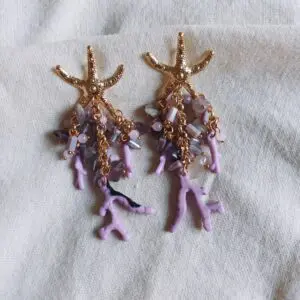 Pendientes Mar lila