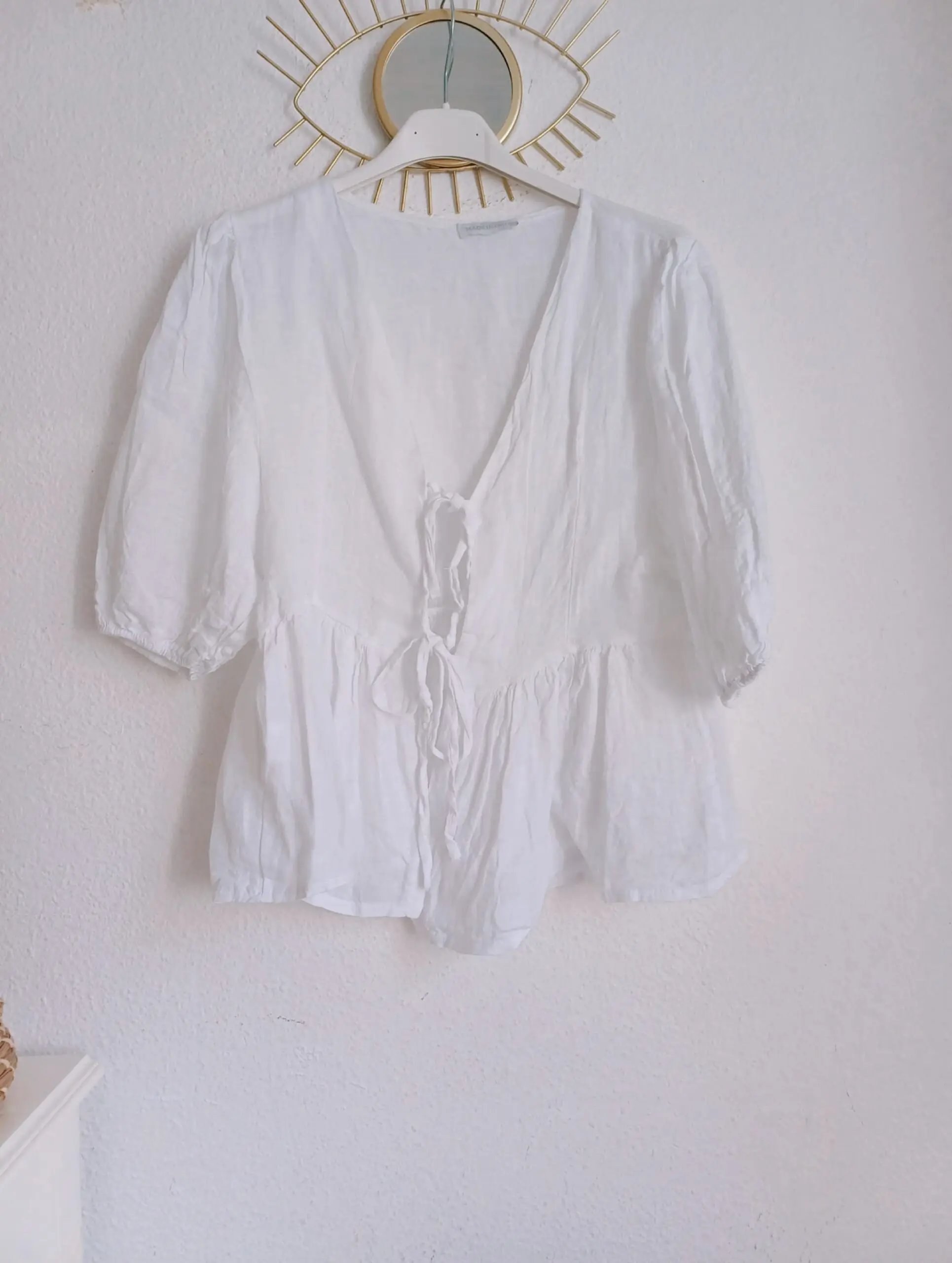 Blusa lino lazos