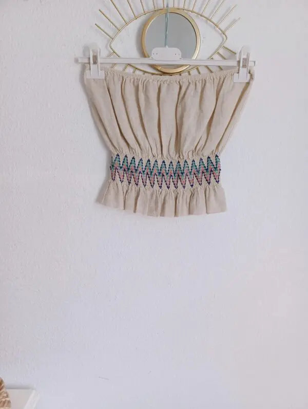 Top zigzag beige
