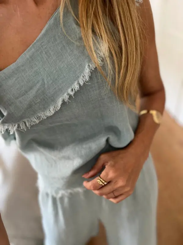 Blusa Palma Azul
