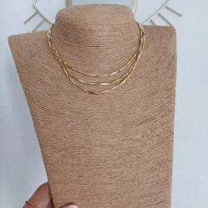 Choker triple Golden