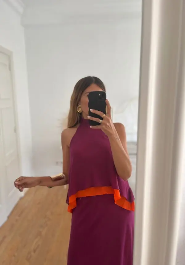 Conjunto gasa buganvilla