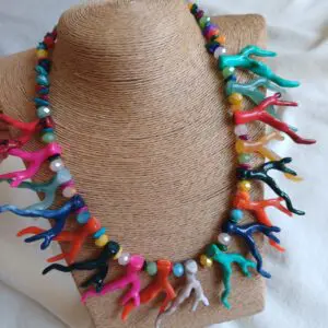Collar corales colores