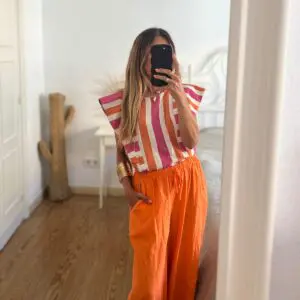 Pantalón Palazzo naranja