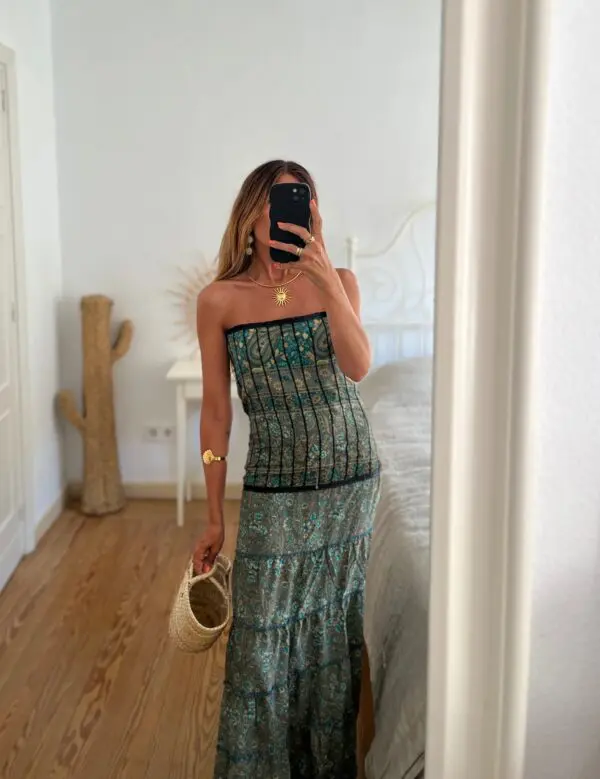 Vestido India verde