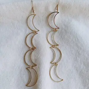 Pendientes lunas maxi