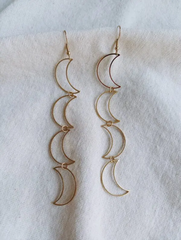 Pendientes lunas maxi