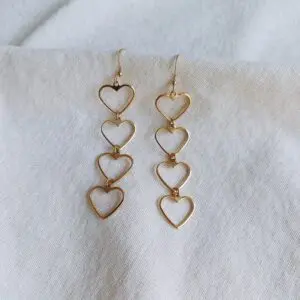 Pendientes corazones fine