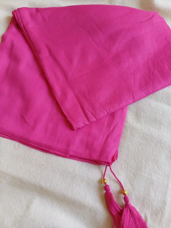 Pareo pompón rosa