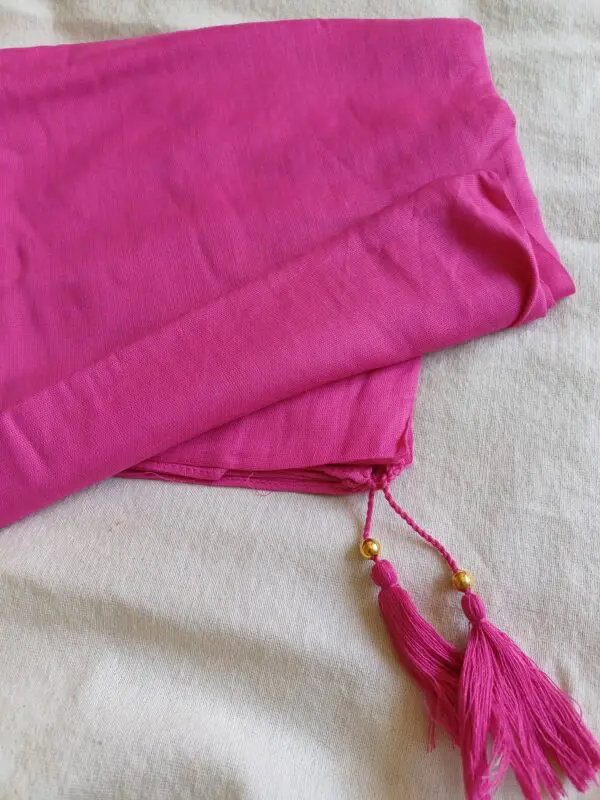 Pareo pompón rosa - Imagen 2