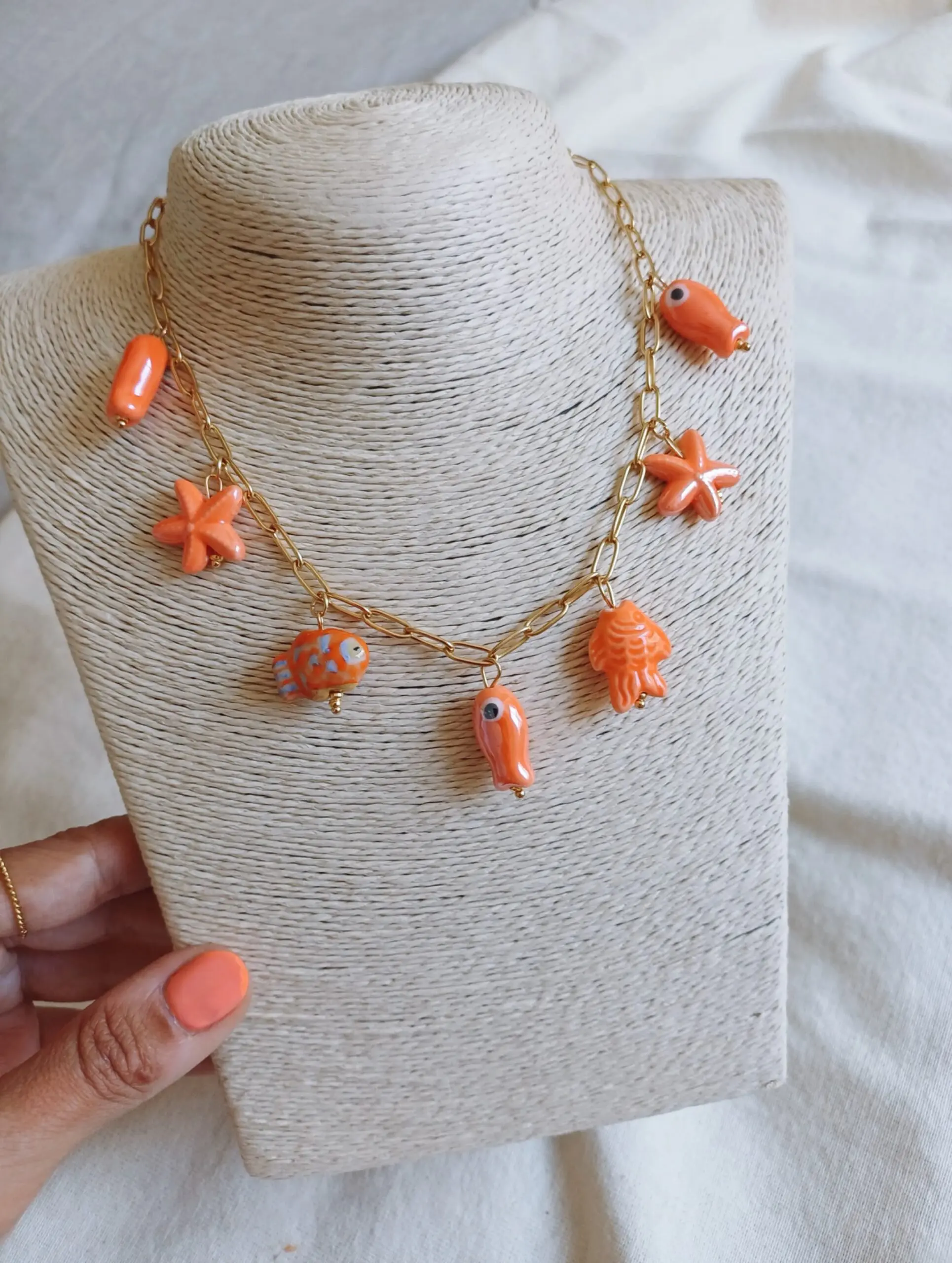 Collar Marino Naranja