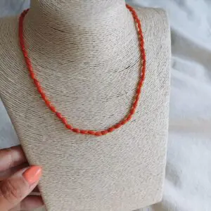 Collar corales fine liso