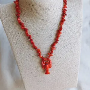 Collar corales langosta