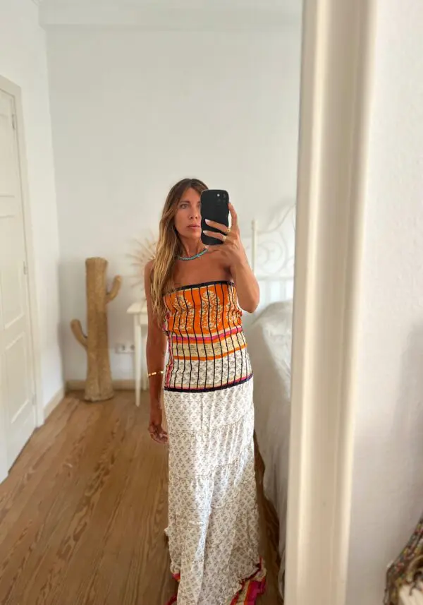 Vestido India Orange - Imagen 3